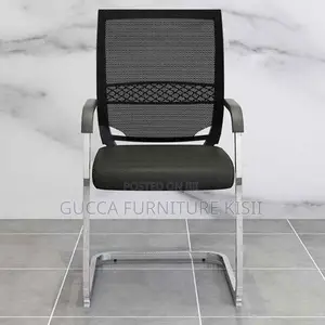 Chrome-Based Mesh Office Chair