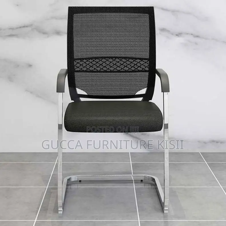 Chrome-Based Mesh Office Chair