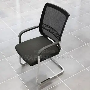 Chrome-Based Mesh Office Chair