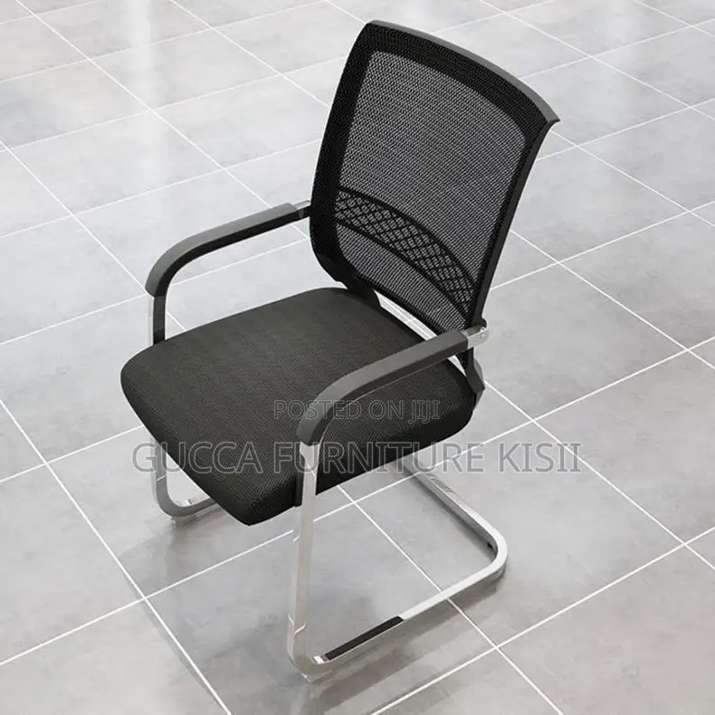 Chrome-Based Mesh Office Chair