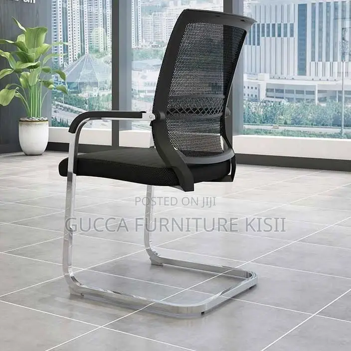Chrome-Based Mesh Office Chair