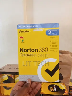 Norton 360 Deluxe, a 1-Year Subscription Covering 3 Devices