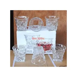 Crystal Diamond Cuts Shape Whiskey Glass Whisky Juice