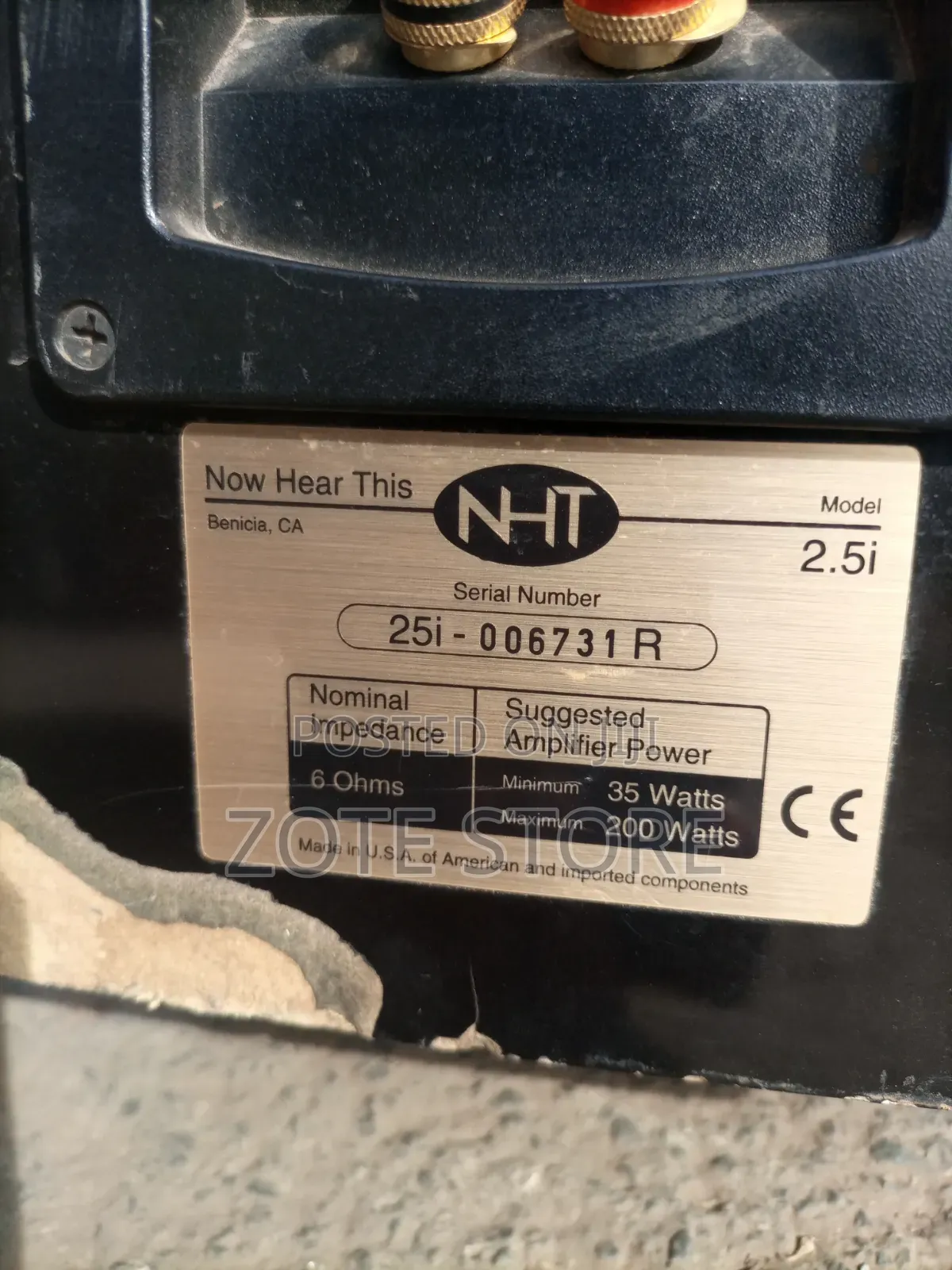NHT 2.5itower Speakers