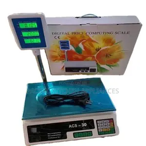 Professional 30KG Digital Price Computing Scale – Bright LED Display,