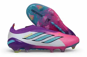 Adidas Predator Elite - Purple Laceless - FG Powerspine Soccer Boots