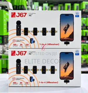 J88 4-in-1 Wireless Lavalier Microphone | 4 Mics | AI Noise Reduction