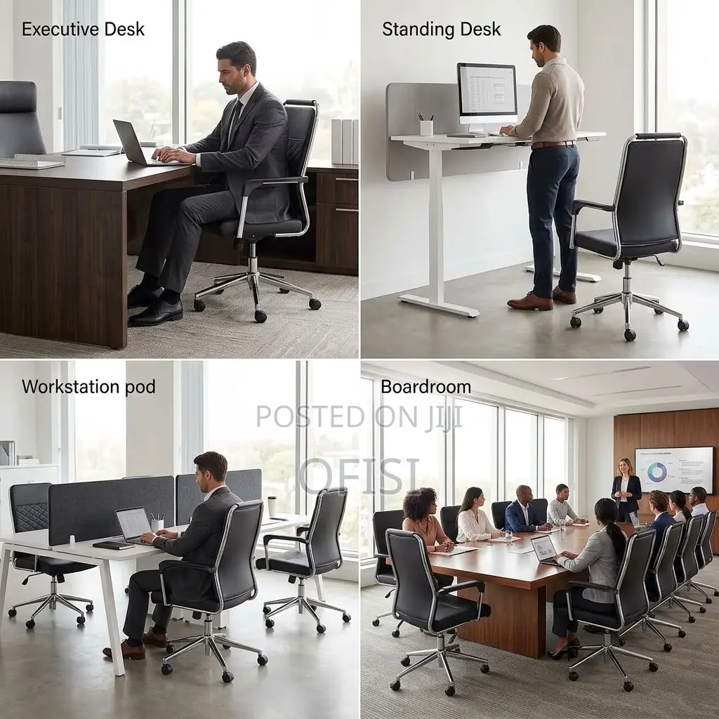 Office Chairs| High-Back Executive Office Leather Seat