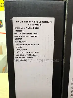 New Laptop HP OmniBook Ultra Flip 16" 16GB Intel Core Ultra 7 SSD 1T
