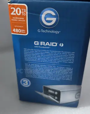G-Technology G-Raid 20TB 2-Bay Thunderbolt 2 RAID Array (2 X 10TB)