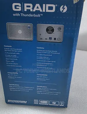 G-Technology G-Raid 20TB 2-Bay Thunderbolt 2 RAID Array (2 X 10TB)