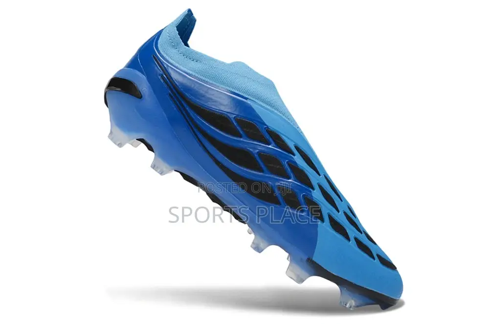 Laceless Predator Elite Blue - Strikeframe FG - Football Boots