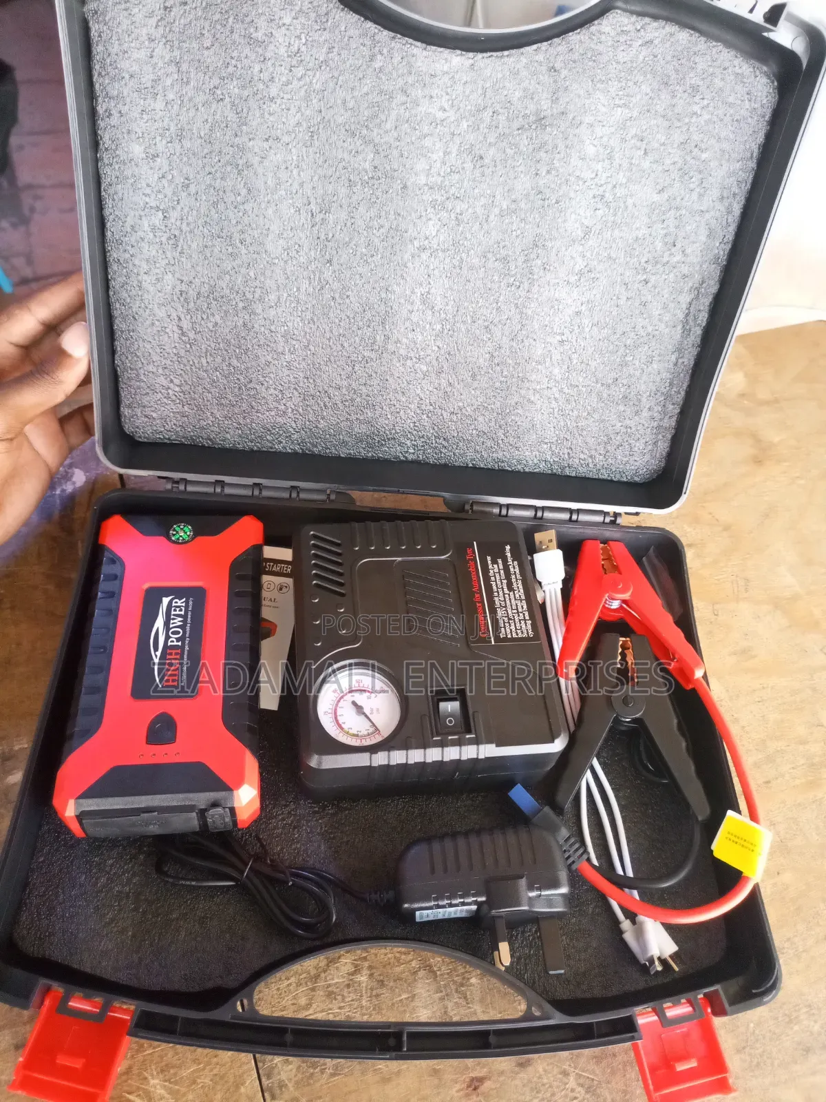 Multifunction Jump Starter/Pump/Torch/Powerbank Etc
