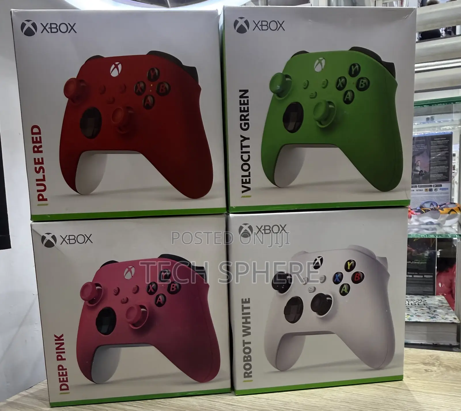 Multi-Colored Xbox Series S Controllers
