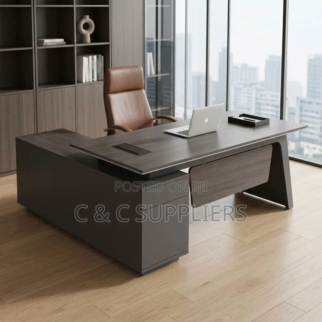 180cm Contemporary L-Shaped Work Desk
