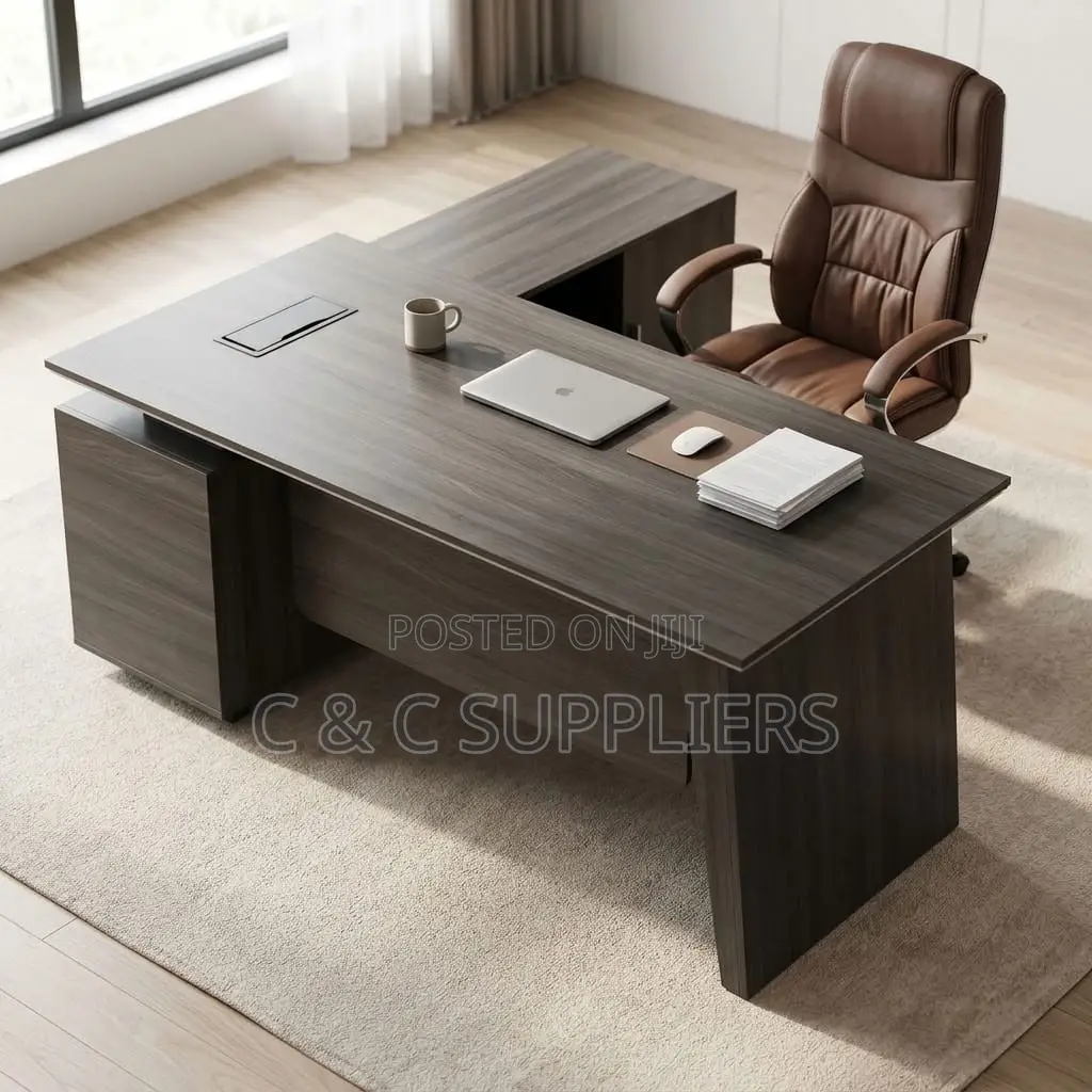180cm Contemporary L-Shaped Work Desk