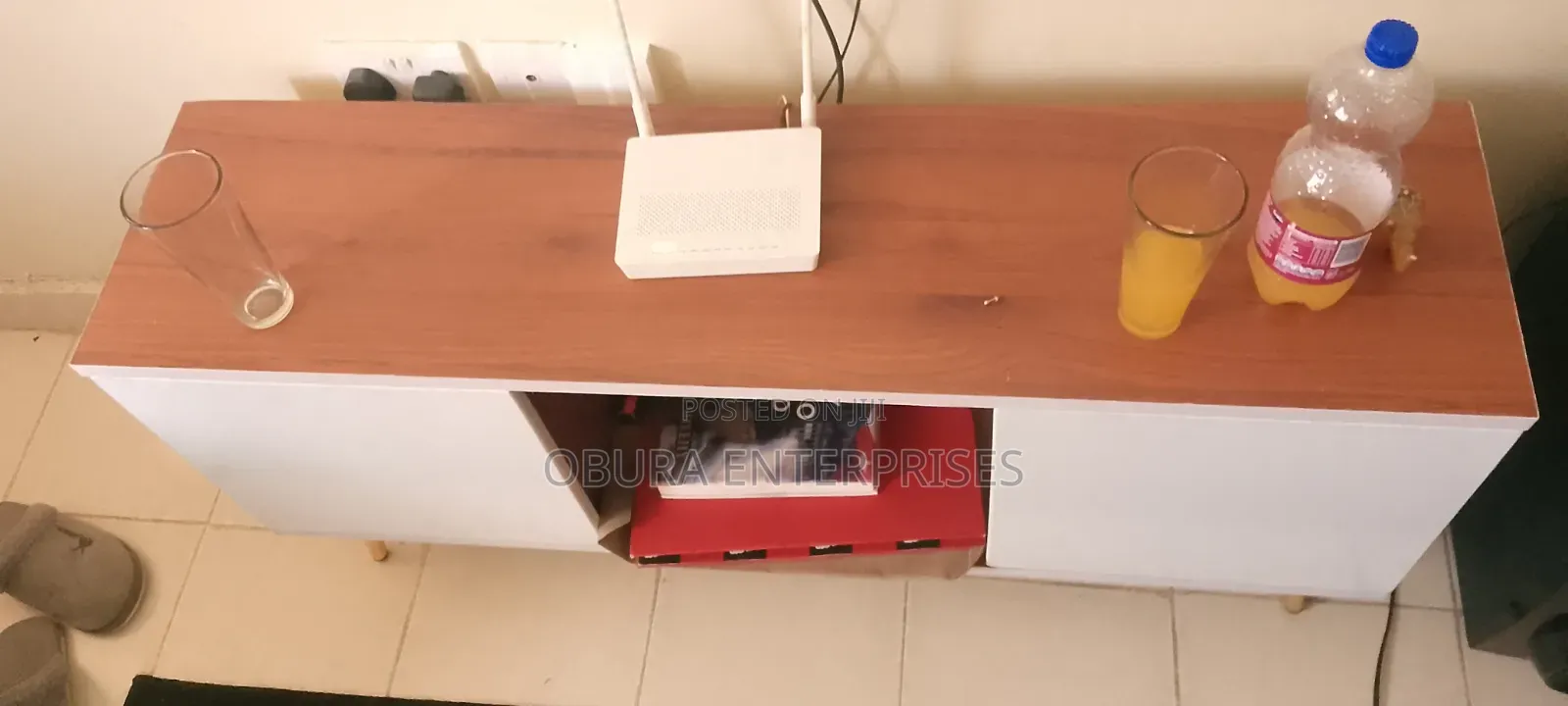 White TV Stand