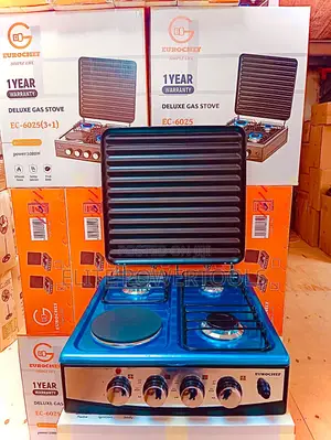 3 Gas 1 Hot Palat Tabletop Cooker