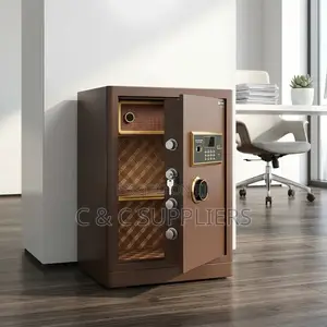 Brown Digital Fireproof Safe-70Kg