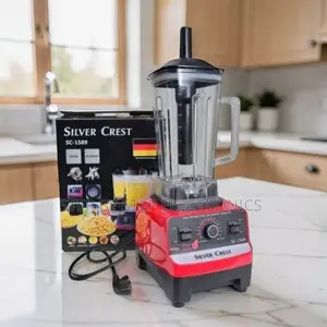 Effortless-Operation Silver Crest 2-in-1 Double Cup Blender & Grinder