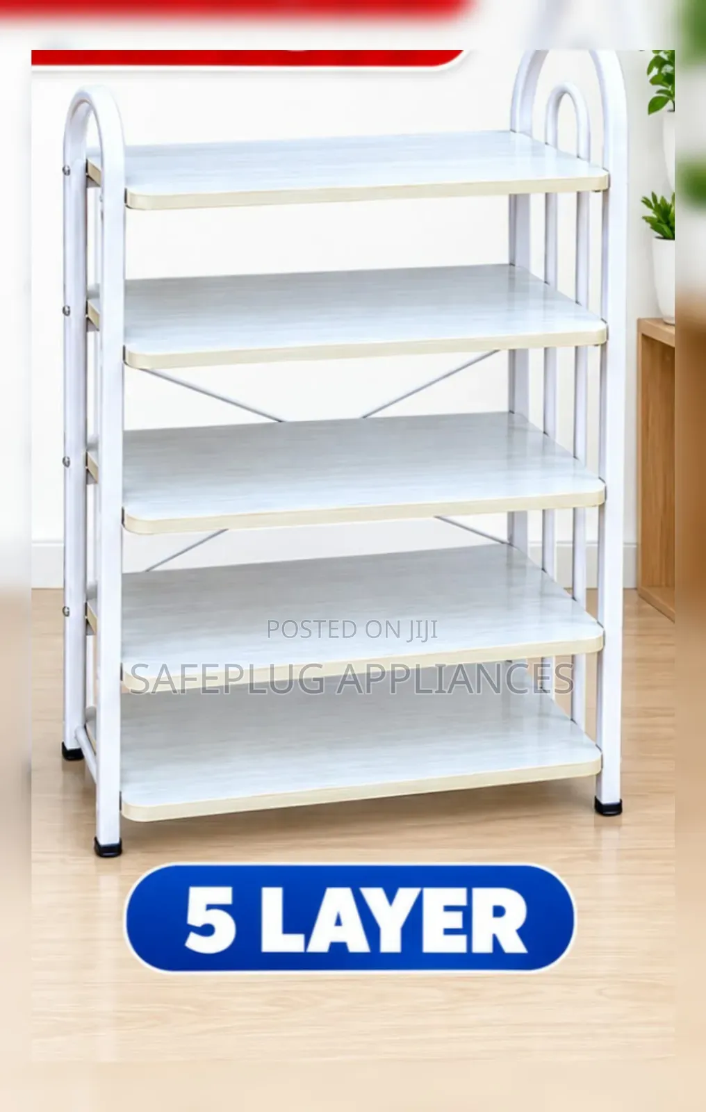 Premier 5-Tier Shoe Rack for Neat Shoe Organization