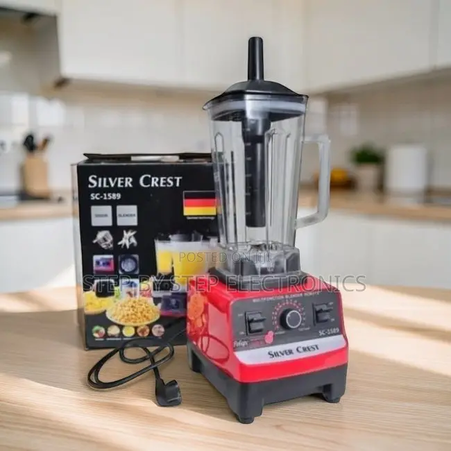 Long-Service-Life Silver Crest 2-in-1 Double Cup Blender and Grinder