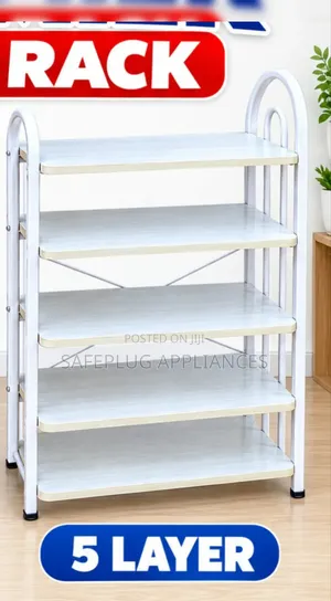 Premier 5-Tier Shoe Stand – Compact Home Storage