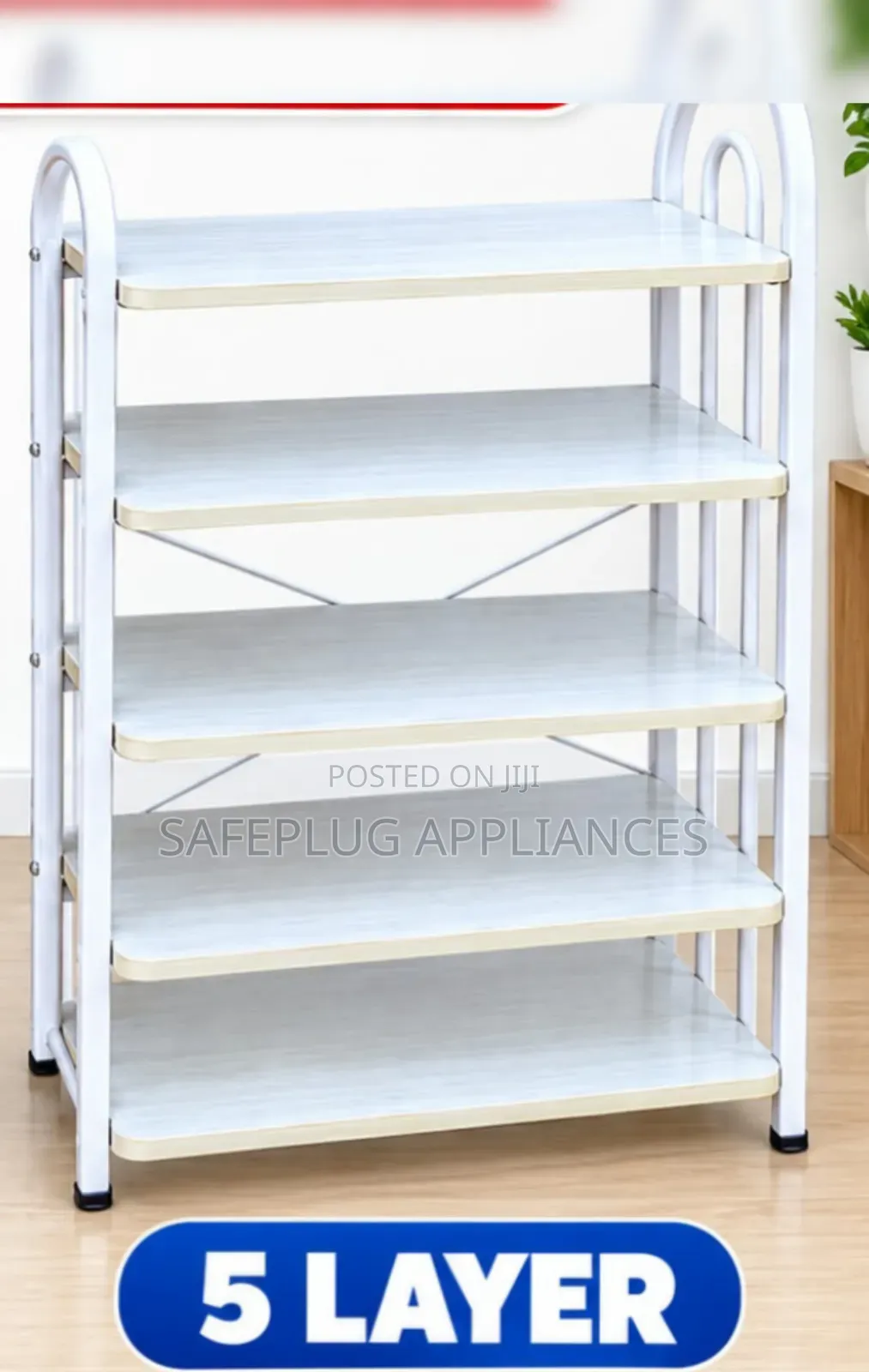 Premier 5-Tier Shoe Stand – Compact Home Storage