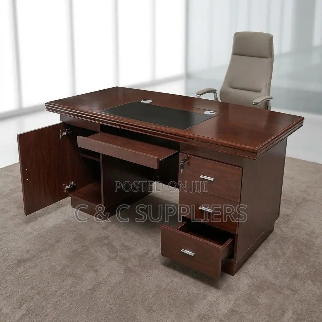 1.2m Executive Study Desk With Storage