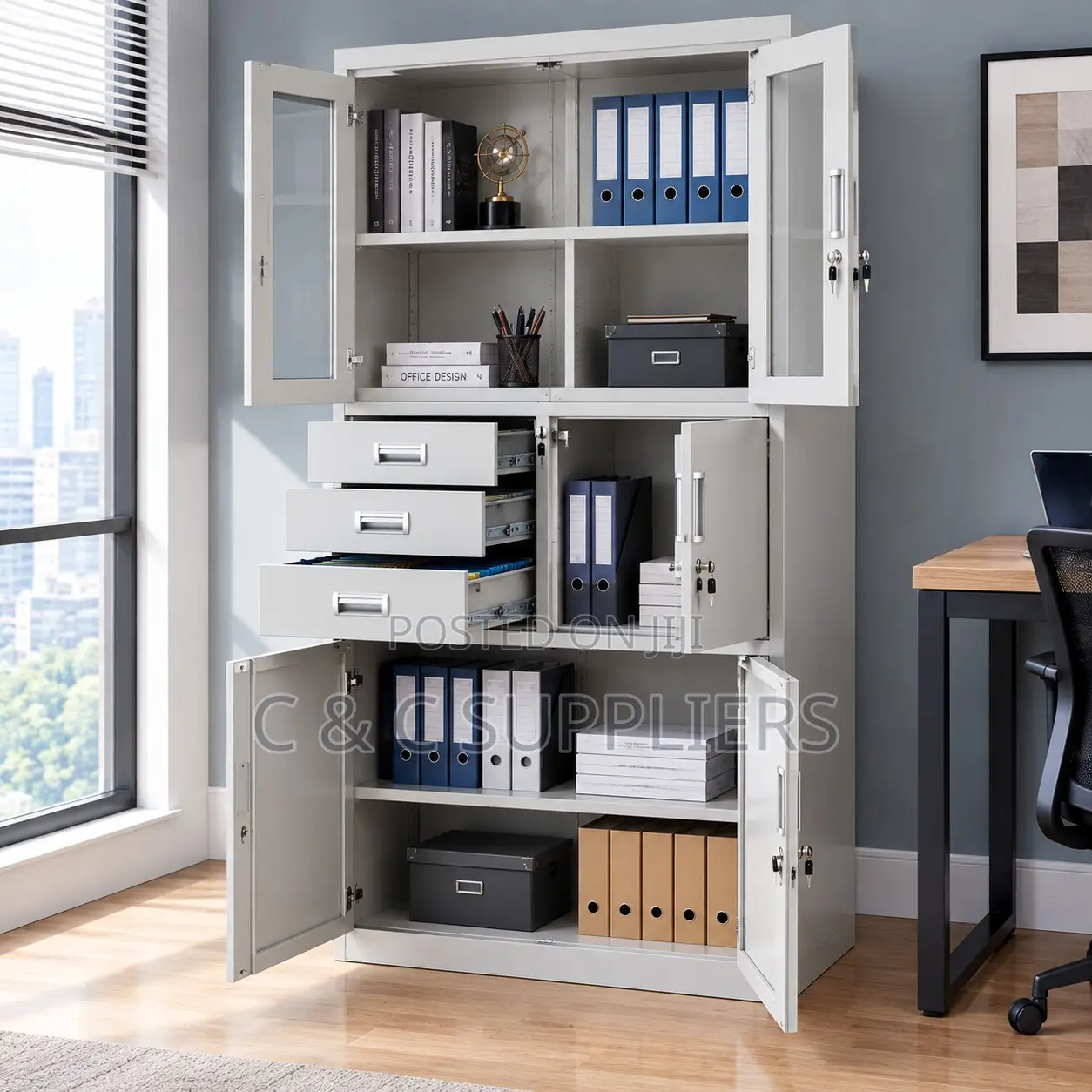2-Door Cabinet With Inbuilt Safe
