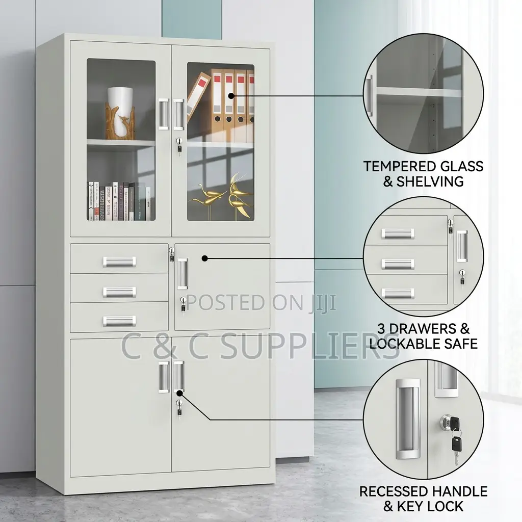 2-Door Cabinet With Inbuilt Safe