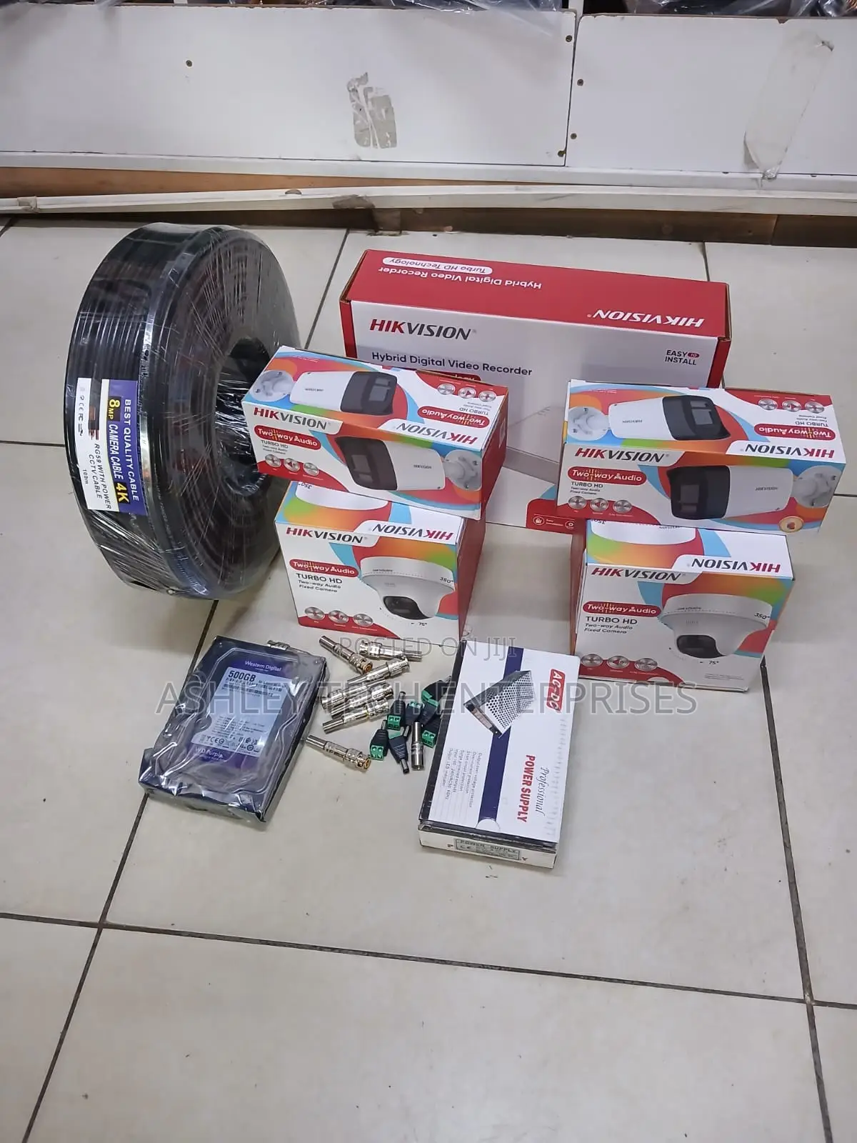 TechPro Hikvision 4 Channel Two Way HD Security System