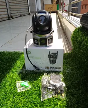 Dual Lens WiFi CCTV Camera – AC Powered Security