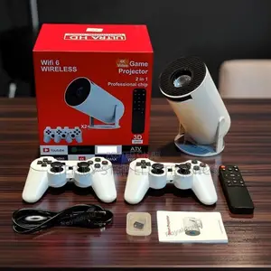 Dual Controllers HY300 Pro+ 2 in 1 Game Gaming WIFI Android Projector