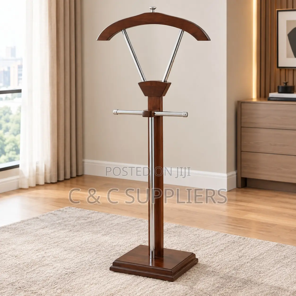 Mahogany Suit & Coat Hanger.