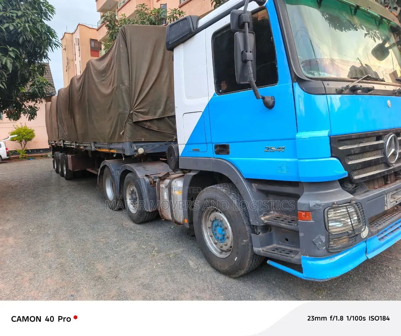 Open Top Semi Trailer for Goods Delivery
