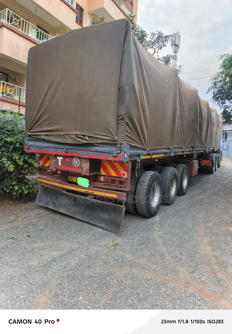 Open Top Semi Trailer for Goods Delivery