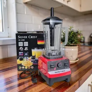Multi-Speed Control Silver Crest 2-in-1 Double Cup Blender and Grinder