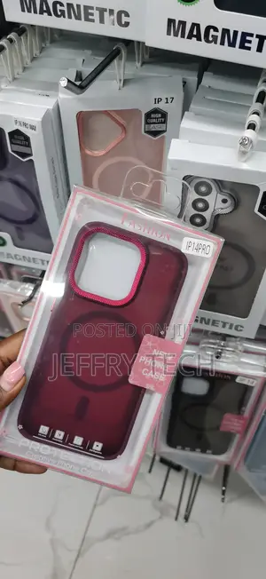 Maroon or Burgundy Matte MagSafe Case Designed for the iPhone 14 Pro,
