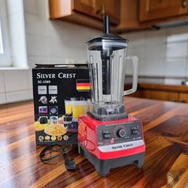 Easy Cleaning Silver Crest 2-in-1 Double Cup Blender and Grinder