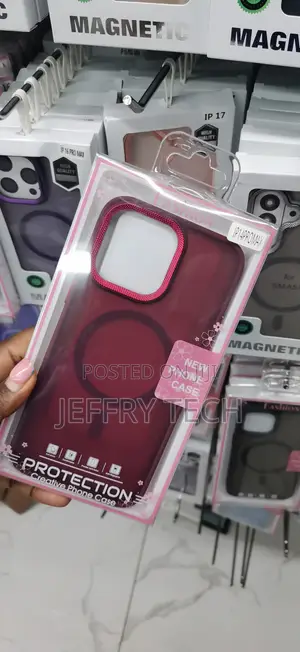 Wine-Red or Maroon Magnetic Case Designed for the iPhone 14 Pro Max,