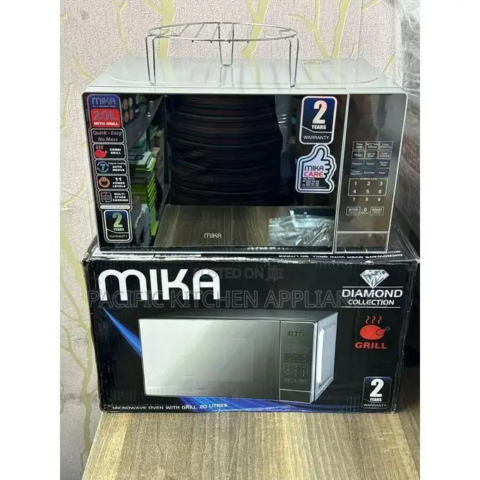 Mika Microwave Oven Grill 20ltr With 1000w Grill Silver