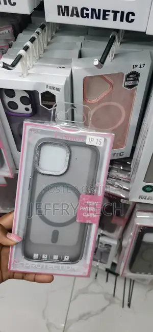 Translucent Matte iPhone 15 Magnetic Case With Metallic Camera Ring