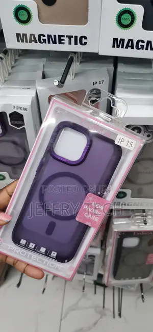 Translucent Matte Purple MagSafe Protective Phone Case iPhone 15