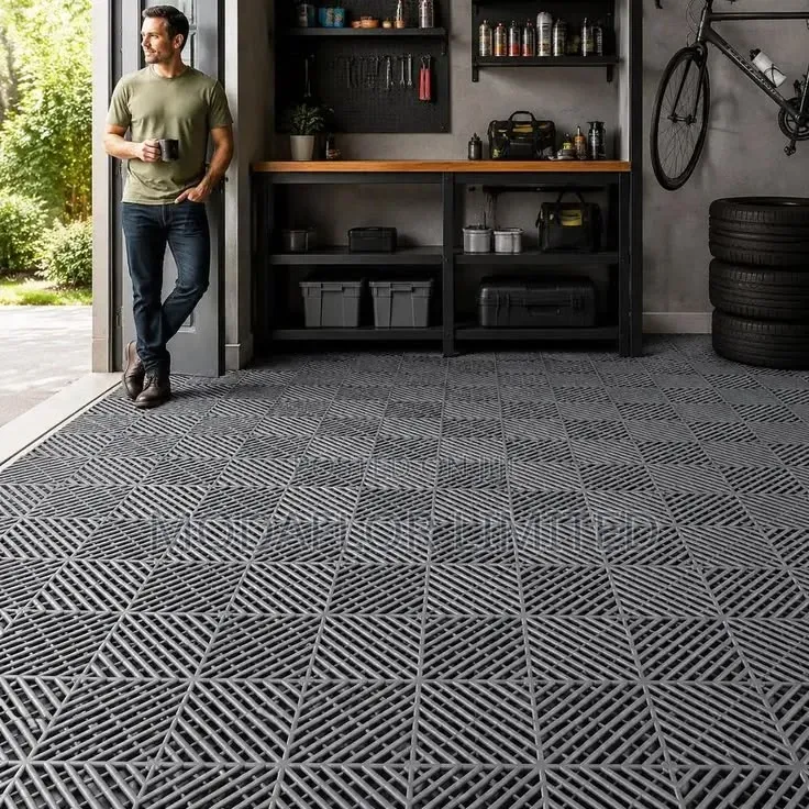 Garage Interlocking Floor Mats | Heavy Duty Protection