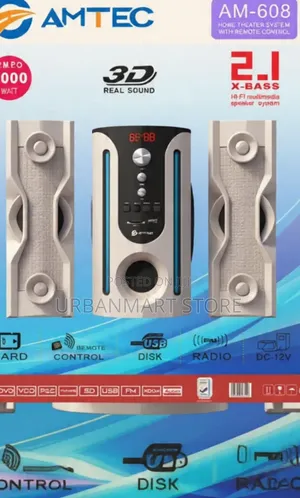Amtec Am-608 8000w Pmpo Subwoofer
