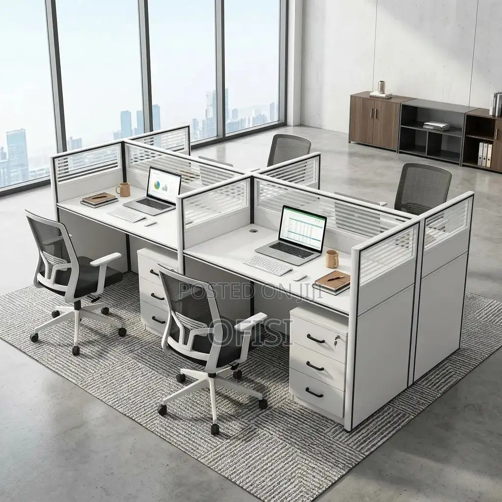 Office Workstation; Office 4-Way Modular Workstation