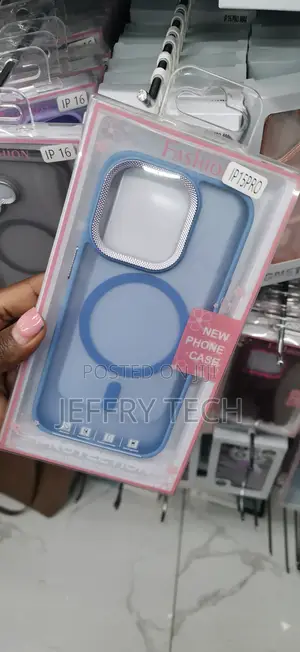 Pink MagSafe-compatible Phone Case Labeled for the iPhone 15 Pro