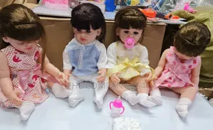 Silicone Baby Doll With Diaper and Feeding Bottle