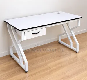 Office Desk With Drawer – Modern White Computer and Study Table